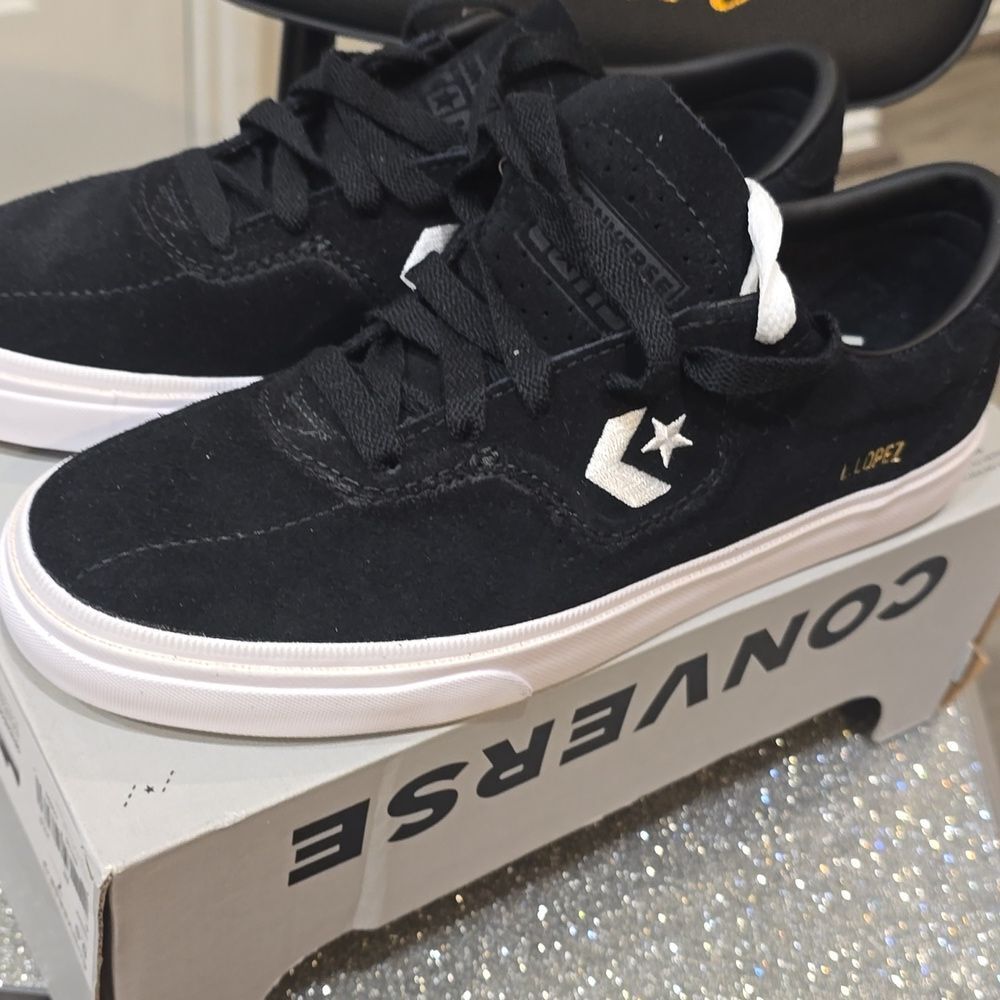 Converse Louie Lopez‎ Pro Ox Skate Shoes- Black/White - Picture 8 of 11